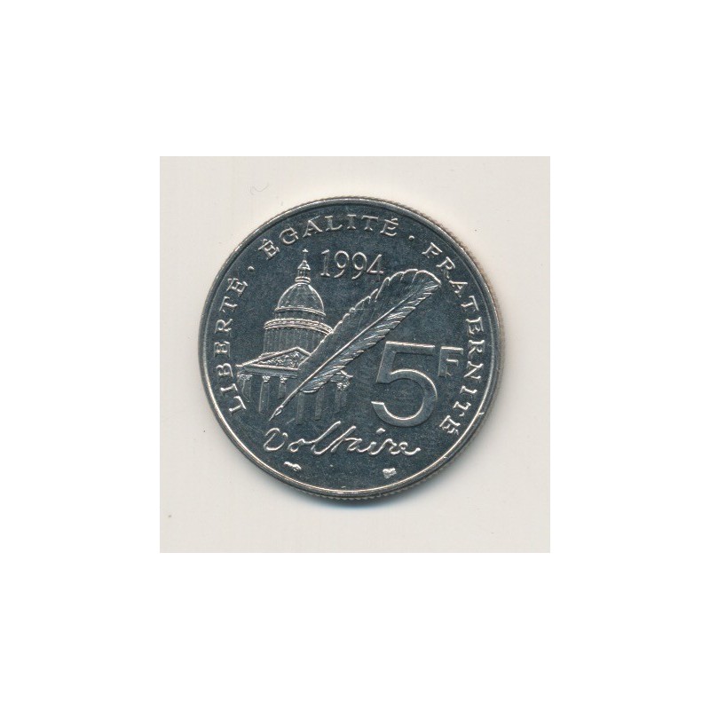 5 Francs Voltaire - 1994