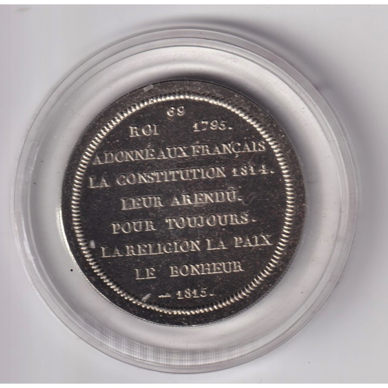Médaille - Louis le désiré - Roi de France - cupronickel