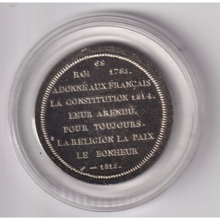 Médaille - Louis le désiré - Roi de France - cupronickel