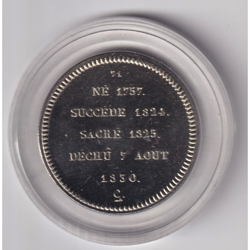 Médaille - Charles X - Roi de France - cupronickel