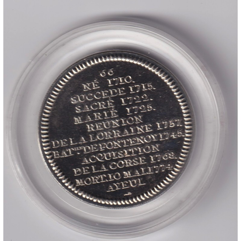 Médaille - Louis XV - Roi de France - cupronickel