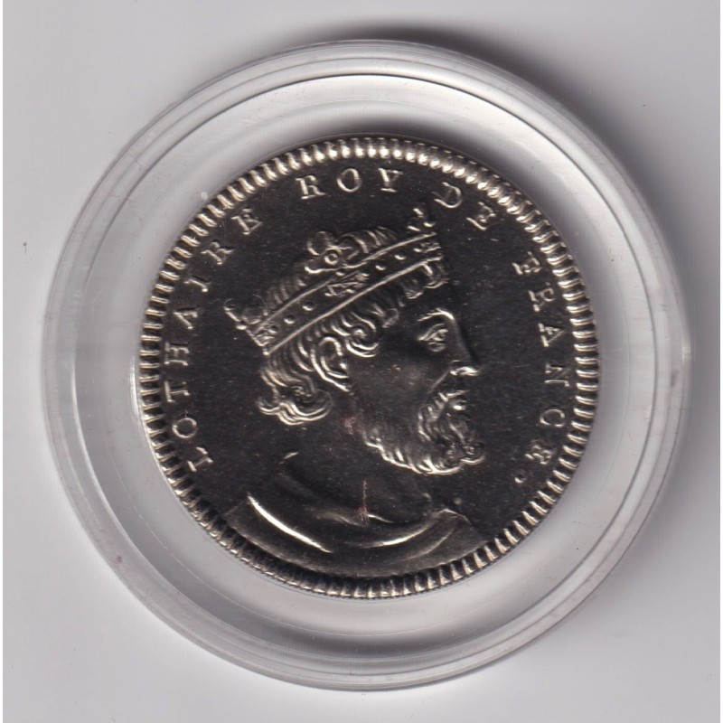 Médaille - Lothaire - Roi de France - cupronickel