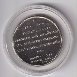 Médaille - Clovis - Roi de France - cupronickel 2