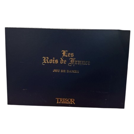 Coffret 40 Médailles - Rois de France - Jeu de dames - 34,5mm - 0,60mm épaisseur