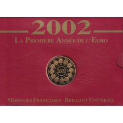 France - Coffret Brillant Universel France 2002 - La première année de l'euro 2
