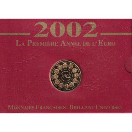 France - Coffret Brillant Universel France 2002 - La première année de l'euro