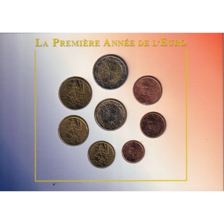 France - Coffret Brillant Universel France 2002 - La première année de l'euro