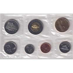 Canada - Série 7 monnaies - 2000 - FDC - avec enveloppe ours polaire et certificat 2