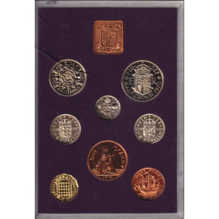 Angleterre - Coffret 8 monnaies - 1970 - FDC