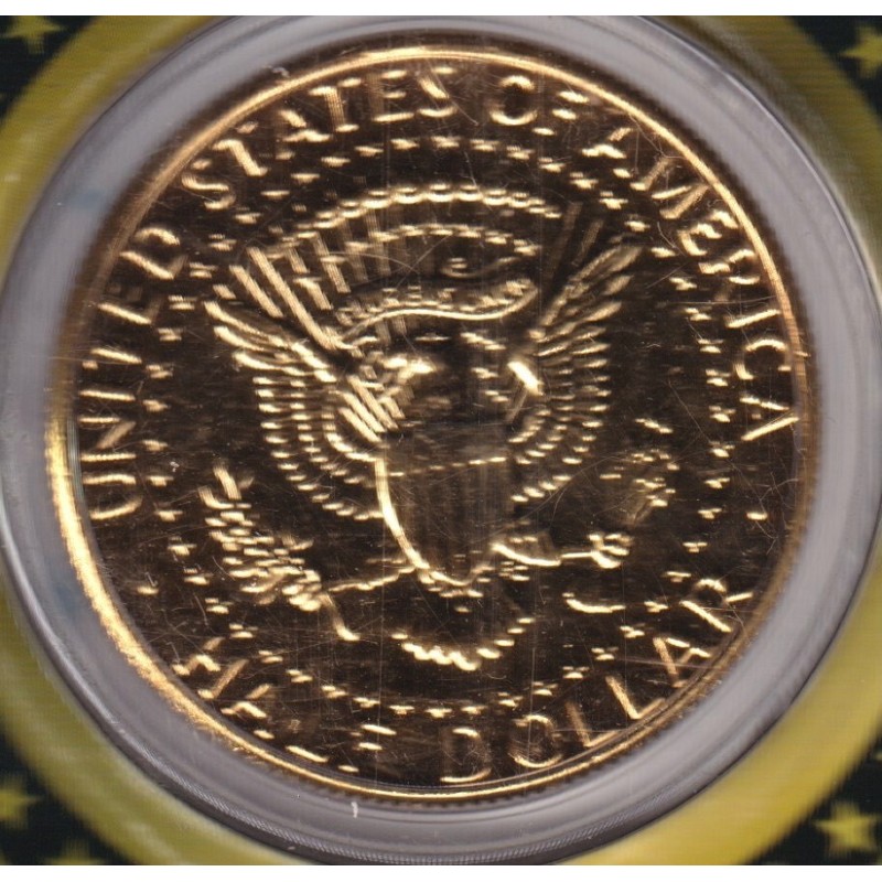 Etats-Unis - Encart Barack Obama - 1/2 Dollar doré + Obama