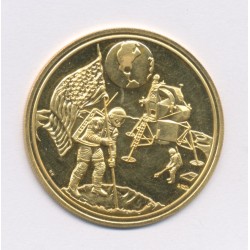 Médaille - Atterrissage sur la lune - Or 17g - FDC 2
