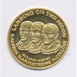 Médaille - Atterrissage sur la lune - Or 17g - FDC