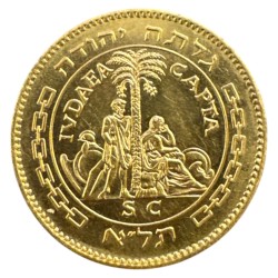 Médaille - 10e anniversaire de l'indépendance d'Israel - 1958 - or 15g 0,900 - Neuf 2