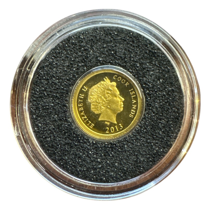 Iles Cook - 5 Dollars 2013 - Vincent van Gogh - Or 0,5g 0,585 - FDC