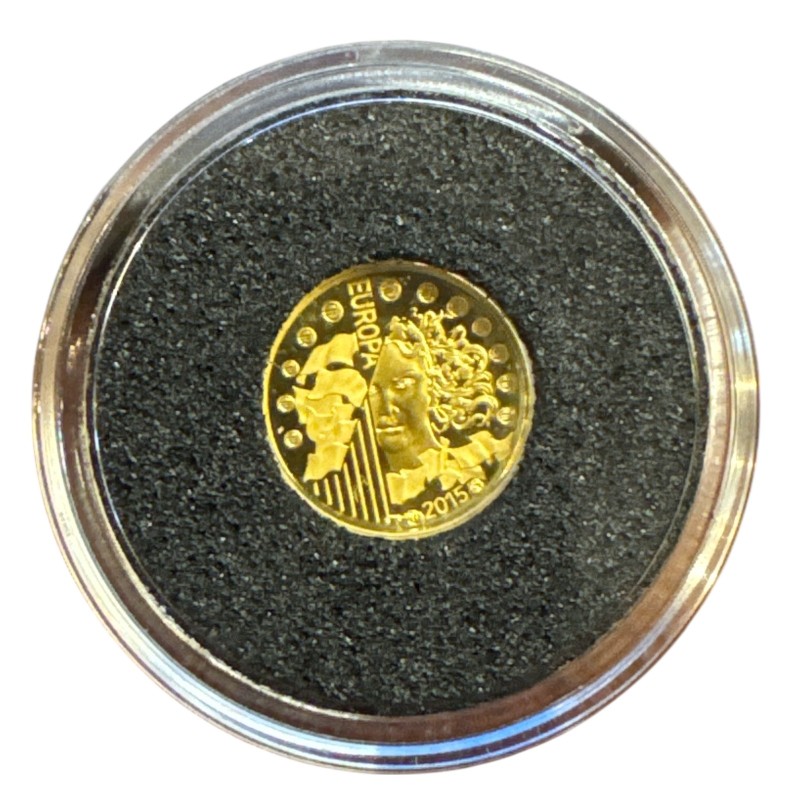 Europa - 5 Euro 2015 - Paix en europe - or 0,5g 0,999 - Belle épreuve