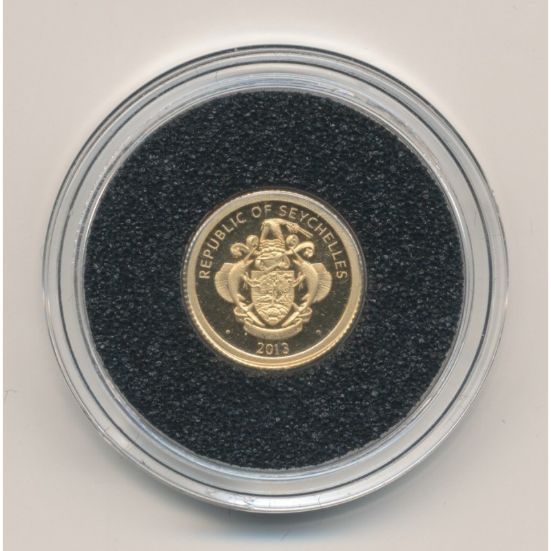 Seychelles - 10 Rupees 2013 - Gandhi - Or 0,5g 0,585 - FDC