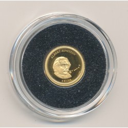 Papua new guinea - 5 Kina 2013 - Albert Einstein - Or 0,5g 0,585 - FDC 2