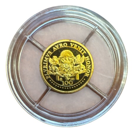Médaille - Wolfgang amadeus Mozart - or 0,5g 0,585 - FDC