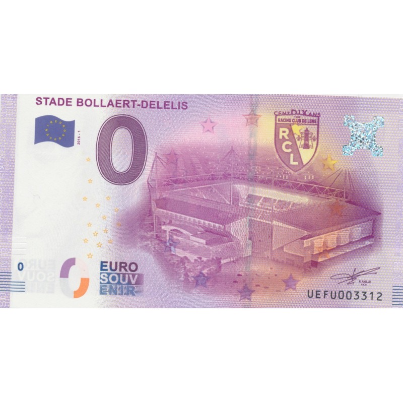 Billet Stade Bollaert 2016