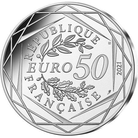 50 Euro 2021 - Harry potter et les quatre maisons - N°2/4 - argent
