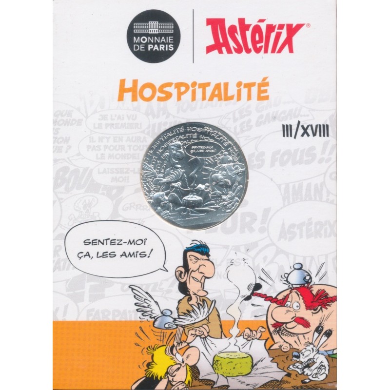 10 Euro 2022 - Collection Astérix - Hospitalité - N°3/18 - argent