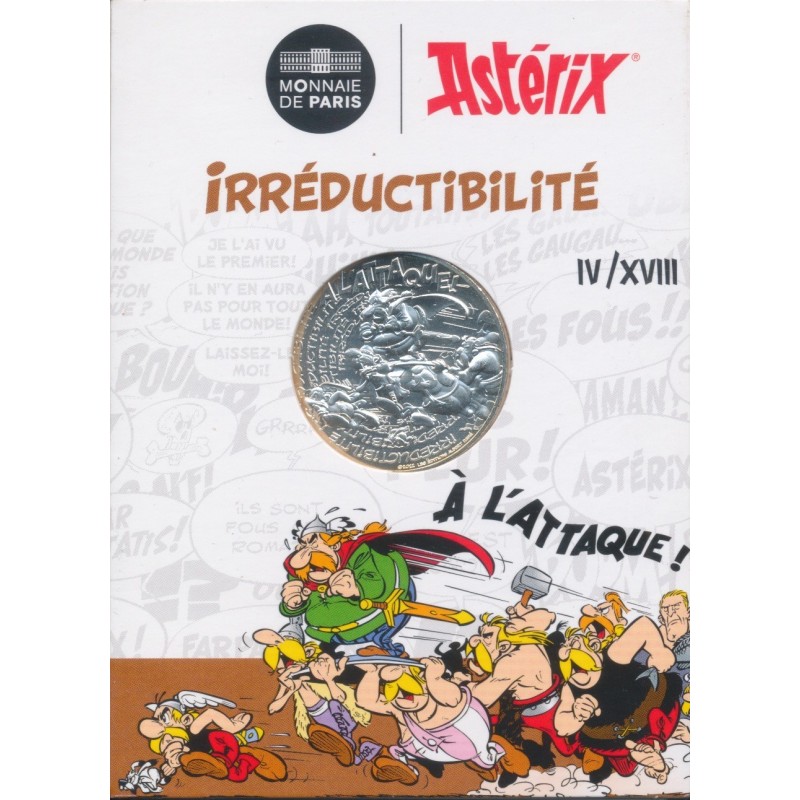 10 Euro 2022 - Collection Astérix - Irréductibilité - N°4/18 - argent