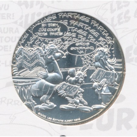 10 Euro 2022 - Astérix,Obélix,Panoramix - Partage - N°6/18 - argent