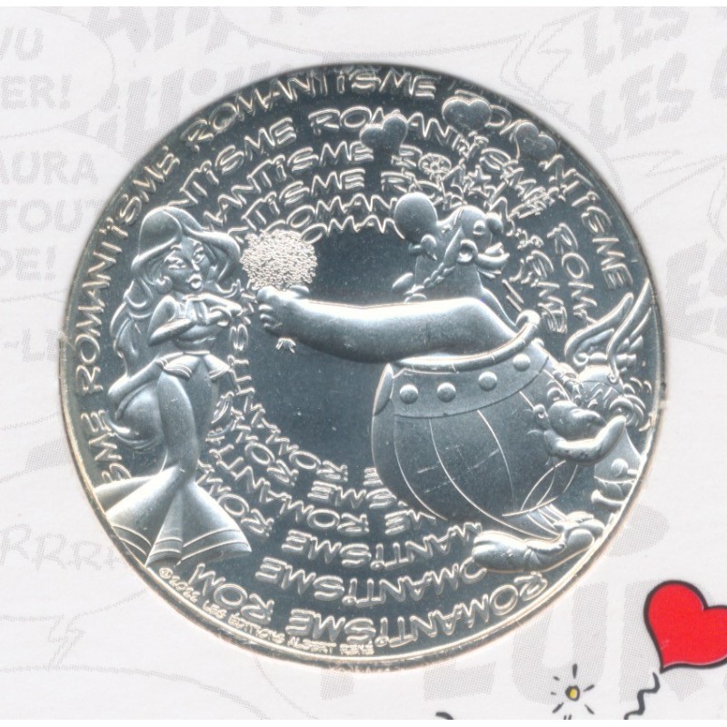 10 Euro 2022 - Obélix et Falbala - Romantisme - N°14/18 - argent