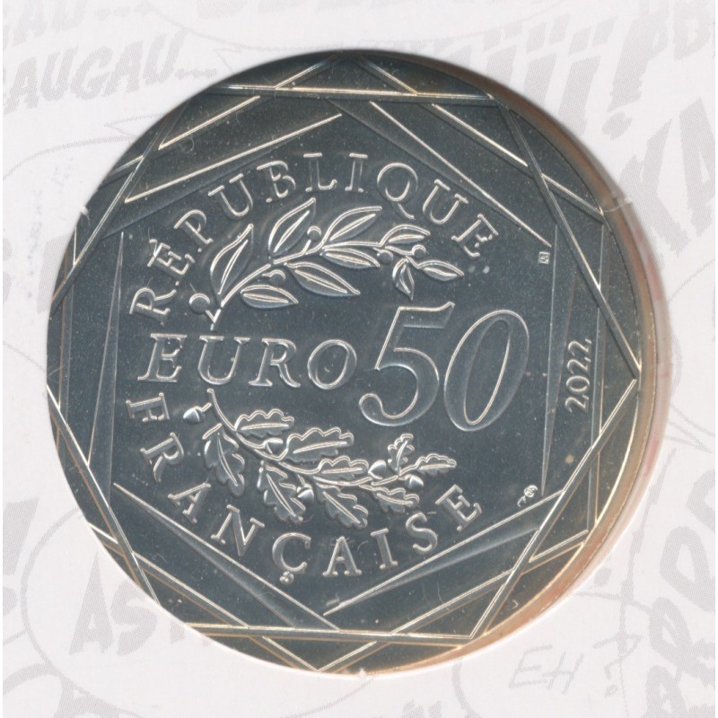 50 Euro 2022 - Astérix et Obélix - Amitié - argent