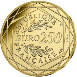 250 Euro 2022 - Astérix - Or 3g 0,999 - 20mm 2