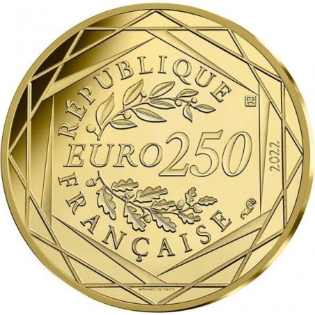 250 Euro 2022 - Astérix - Or 3g 0,999 - 20mm