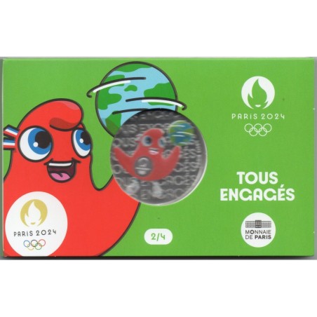 50 Euro 2023 - tous engagés - N°2/4 - JO Paris 2024 - argent