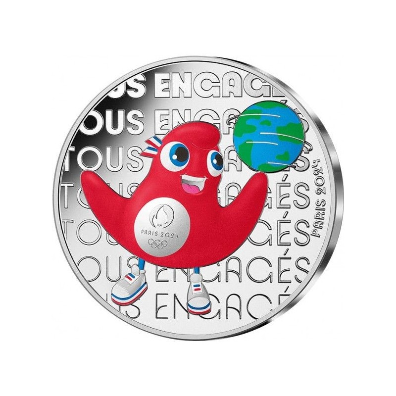 50 Euro 2023 - tous engagés - N°2/4 - JO Paris 2024 - argent