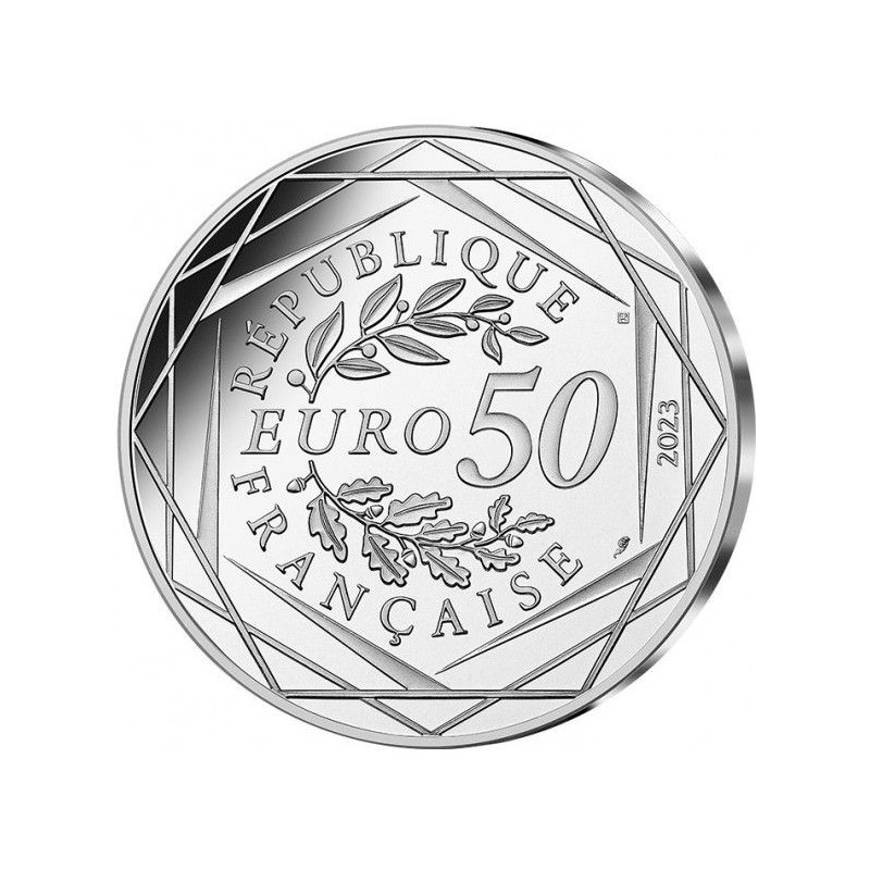 50 Euro 2023 - tous engagés - N°2/4 - JO Paris 2024 - argent