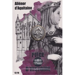 10 Euro 2019 - Pièce d'histoire - Aliénor d'aquitaine - N°12/18 - argent