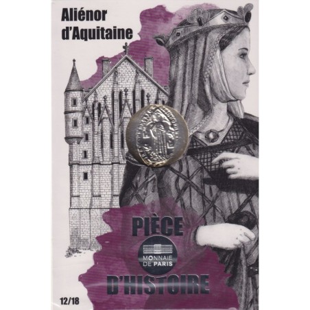 10 Euro 2019 - Pièce d'histoire - Aliénor d'aquitaine - N°12/18 - argent