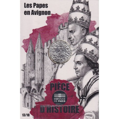 10 Euro 2019 - Pièce d'histoire - Les papes d'avignon - N°13/18 - argent