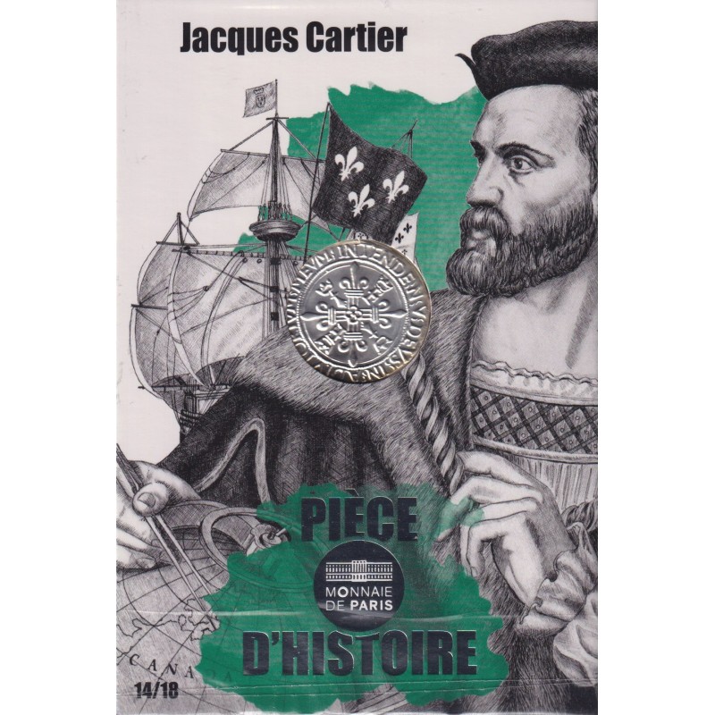 10 Euro 2019 - Pièce d'histoire - Jacques Cartier - N°14/18 - argent