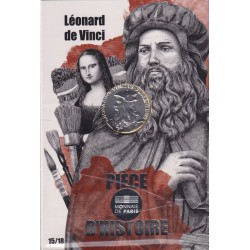 10 Euro 2019 - Pièce d'histoire - Léonard de vinci - N°15/18 - argent