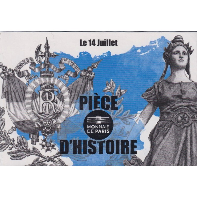 50 Euro 2019 - Le 14 Juillet - Collection Pièce d'histoire - argent 41g