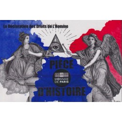 50 Euro 2019 - Bicentenaire déclaration des droits de l'homme - Collection Pièce d'histoire - argent 41g 2