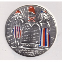 50 Euro 2019 - Bicentenaire déclaration des droits de l'homme - Collection Pièce d'histoire - argent 41g
