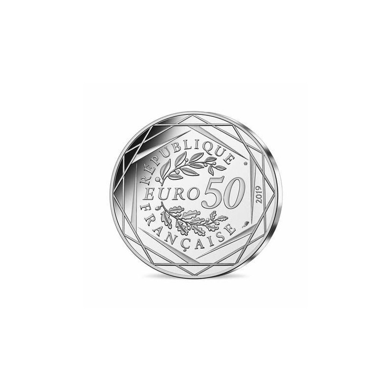 50 Euro 2019 - la marseillaise - Collection Pièce d'histoire - argent 41g