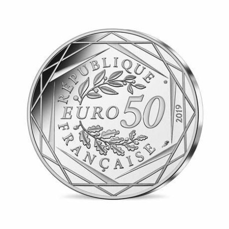 50 Euro 2019 - la marseillaise - Collection Pièce d'histoire - argent 41g