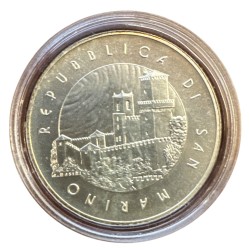 St Marin - 5 Euro 2011 - Premier homme dans l'espace - argent 2