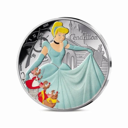 10 Euro 2025 - Cendrillon - Les classiques d'animation Disney - argent Belle épreuve