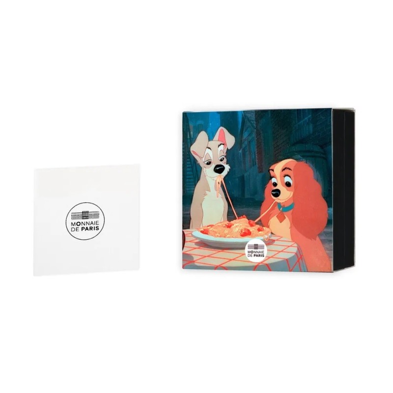 10 Euro 2025 - La belle et le clochard - Les classiques d'animation Disney - argent Belle épreuve
