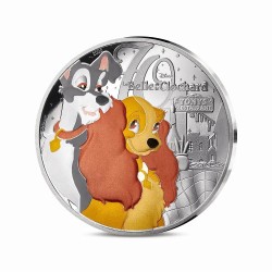 10 Euro 2025 - La belle et le clochard - Les classiques d'animation Disney - argent Belle épreuve
