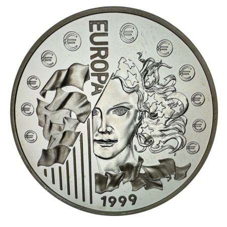 6,55957 Francs - La parité - 1999 - argent Brillant Universel