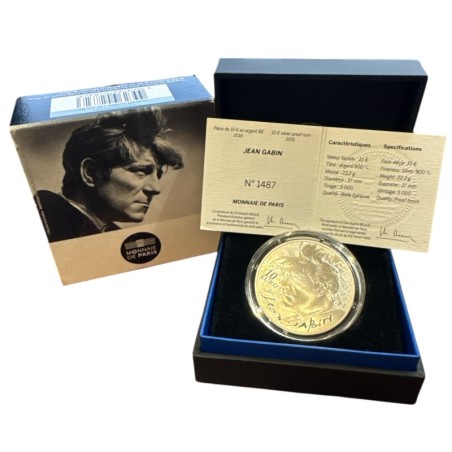 10 Euro 2016 - Jean Gabin - argent belle épreuve